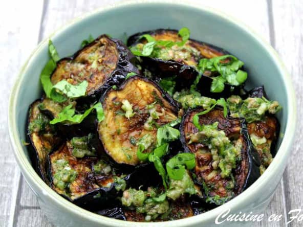 Aubergines rôties aux anchois de Yotam Ottolenghi