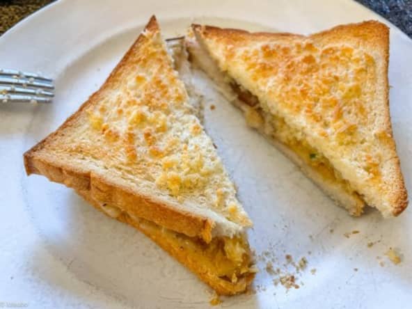 Croque-monsieur aux aubergines