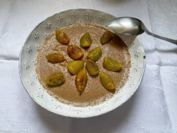 Flan végétal aux prunes