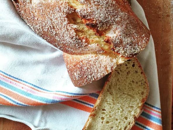 Pain sucré au levain avec courge pour le goûter