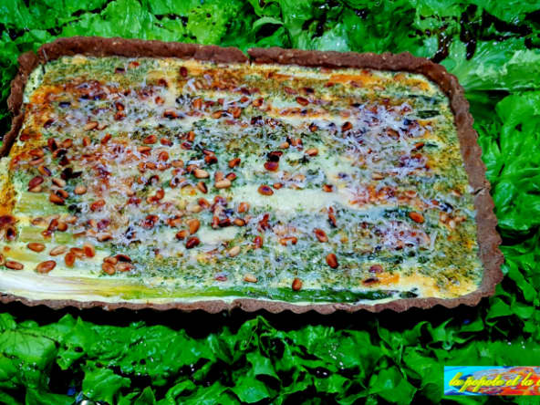 Tarte aux deux asperges