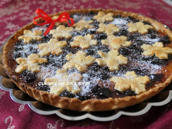 TARTE FINE À LA CONFITURE DE CERISES MAISON ET MARMELADE D'ABRICOTS