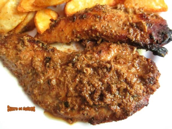 Escalopes de dinde, de porc ou de veau, au jus de pommes et épices