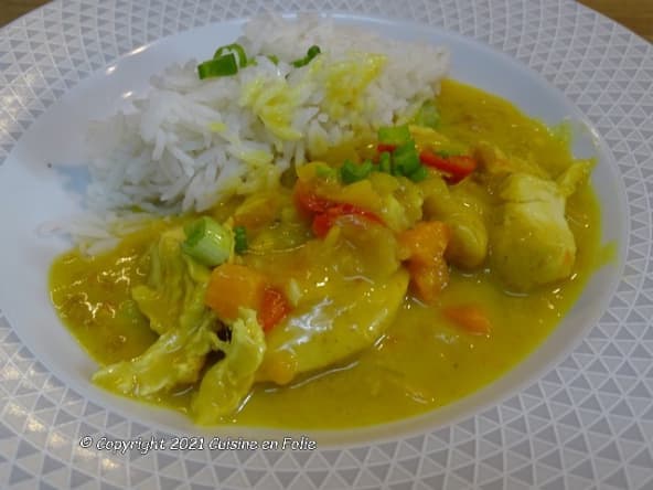 Aiguillettes de poulet au curry, citronnelle et gingembre à faire au Cookéo ou pas