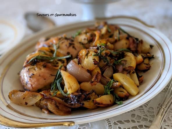 Poulet aux topinambours et citron jaune d'après Yotam Ottolenghi