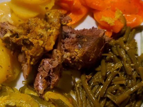 Epaule d'agneau à la vapeur et cumin à la marocaine