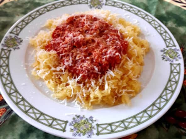 Courgette spaghetti sauce bolognaise Poulet