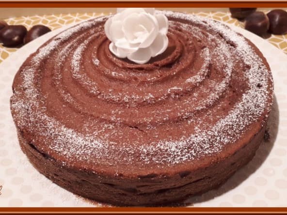 Ultra fondant au chocolat et crème de marrons
