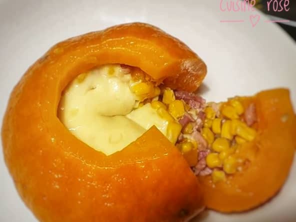 Potimarron farci aux lardons et fromage (au Cookeo/Cosori/Instant Pot)