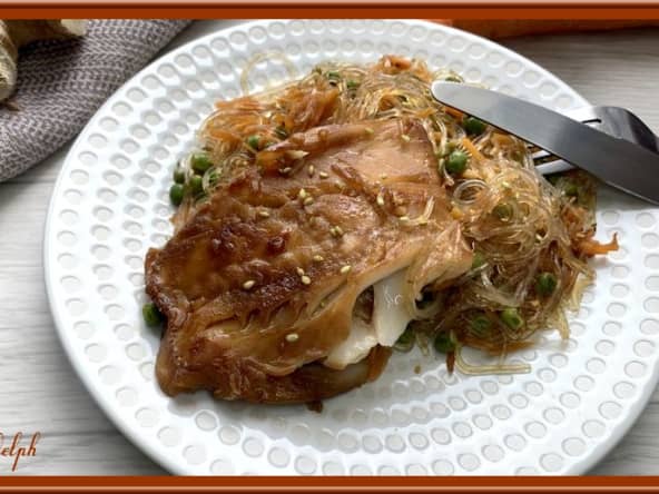 Cabillaud aux vermicelles de riz