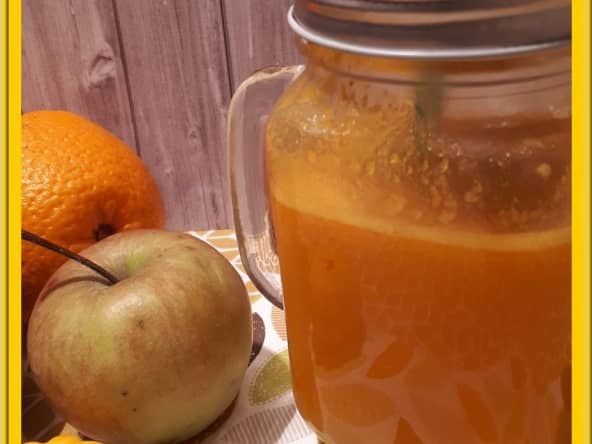 Jus de potimarron, pommes et orange