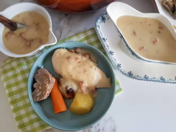 Sauce suprême pour accompagner une viande