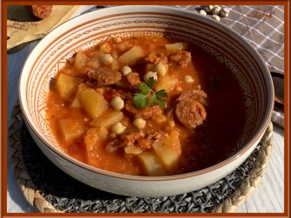 Soupe espagnole en morceaux