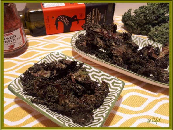 Chips de chou Kale épicées