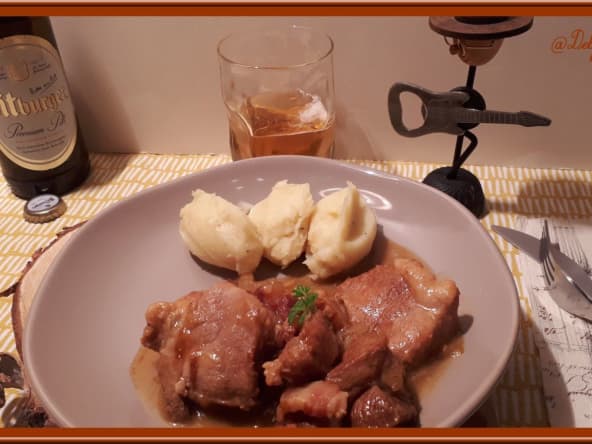 Porc à la bière au Cookéo