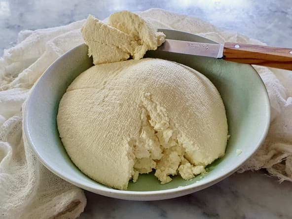 Fromage frais fait maison façon ricotta
