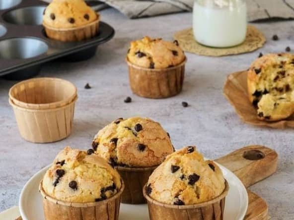 Muffins aux pépites de chocolat 