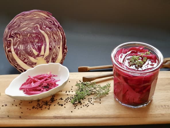 Pickles de chou rouge : une belle recette de condiment maison