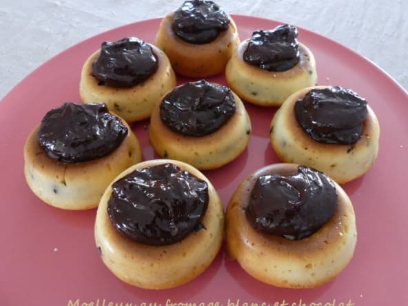 Moelleux au fromage blanc et chocolat