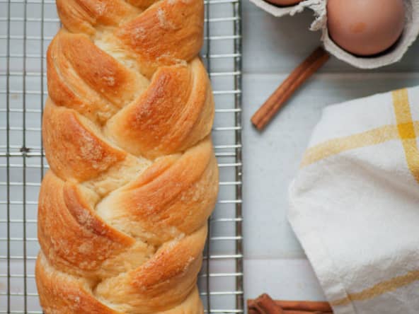 Brioche tressée facile et moelleuse