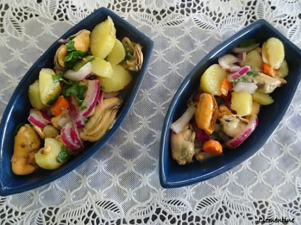 Salade de pommes de terre aux moules