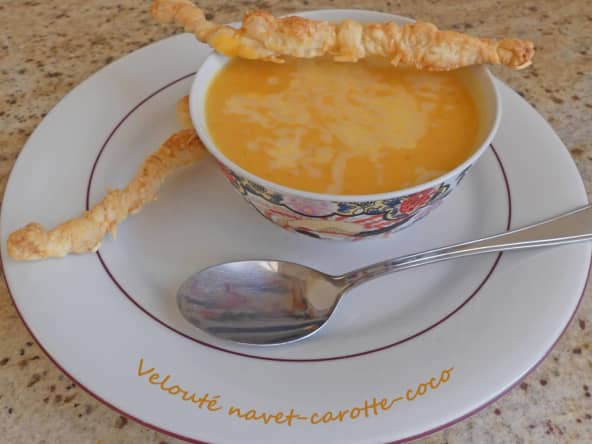 Velouté navet-carotte-coco