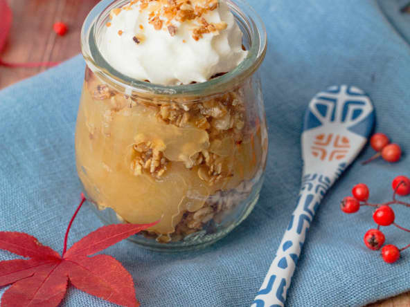 Gammeldags aeblekage ou dessert danois à la pomme