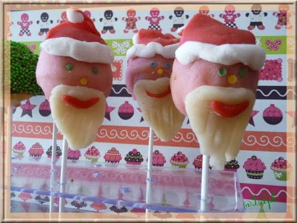 Cake pops père Noël