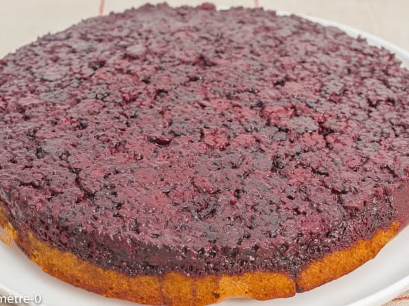Gâteau renversé aux mûres facile