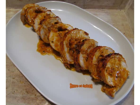 Roulé de poitrine de dinde au pesto rosso pour noël