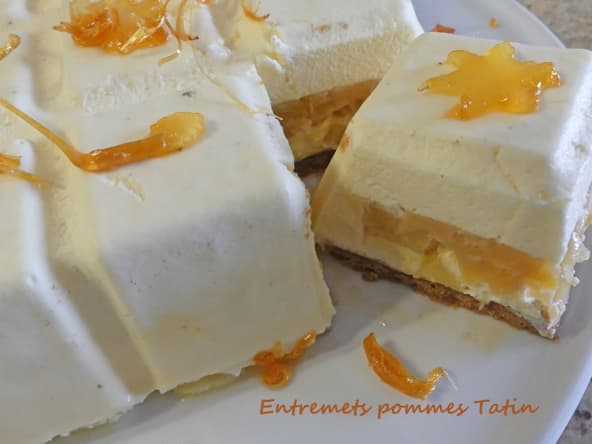 Entremets pommes Tatin