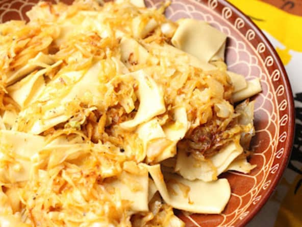 Nouilles au chou pointu caramélisé à la hongroise