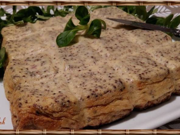 Quiche sans pâte à la moutarde