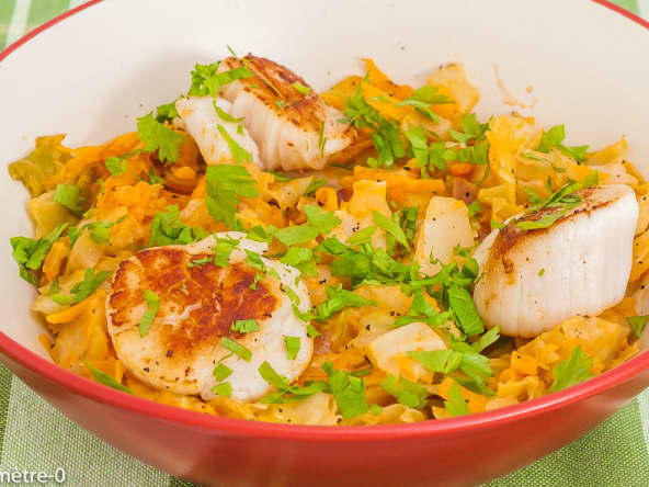 Saint jacques au chou blanc