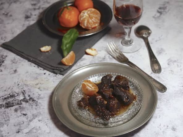 Sauté de sanglier aux clémentines