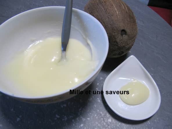 Crème de noix de coco faite maison