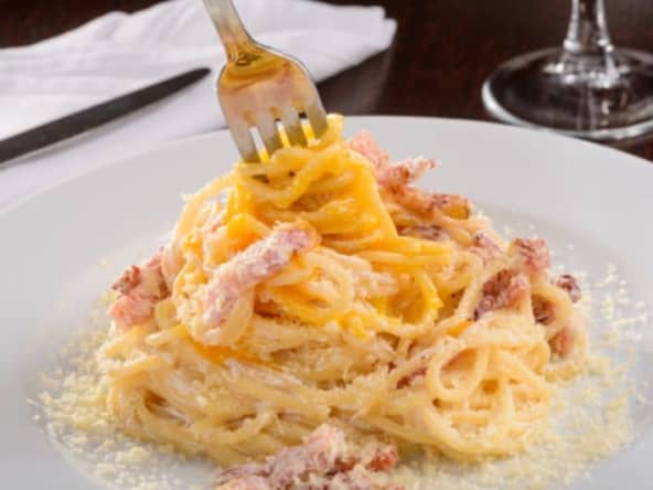 Spaghettis à la carbonara... sans crème !