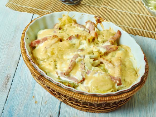 Tartiflette de navets et poireaux - Plat Principal