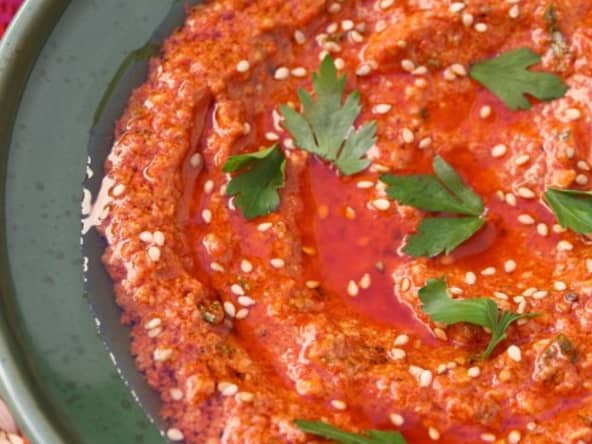 Muhammara – Trempette aux poivrons rôtis et aux noix