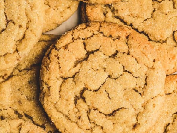 Cookies au sucre et beurre de noisette, croquant et coeur moelleux