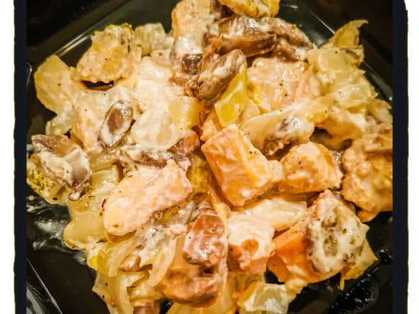 Endives au poulet et aux champignons