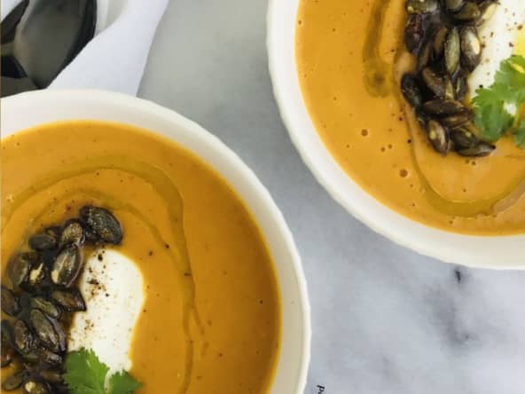 Soupe de potimarron, safran et orange de Yotam Ottolenghi