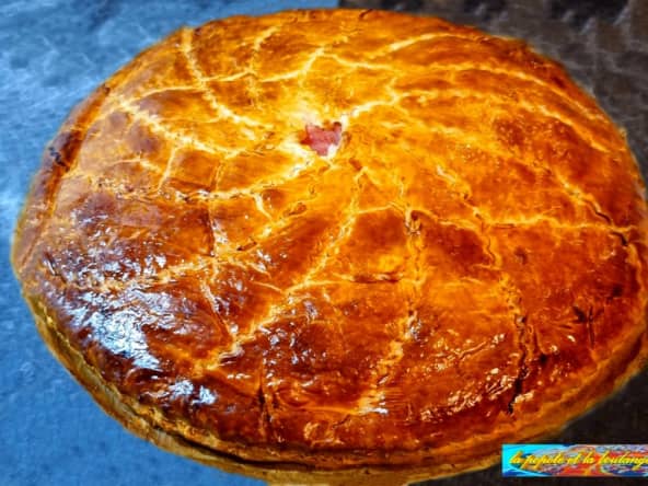 Tourte jambon champignons