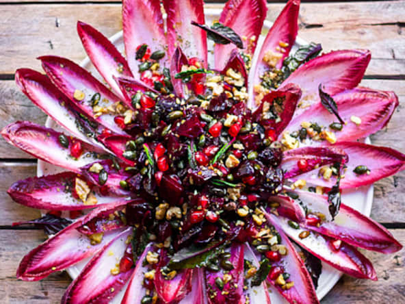 Salade d'endives et betteraves