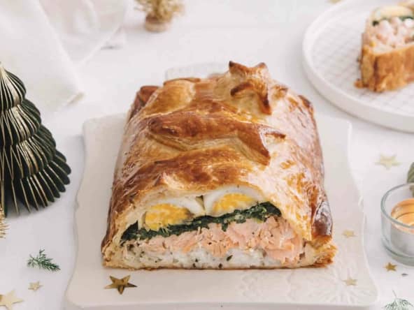 Koulibiac de saumon facile pour les fêtes