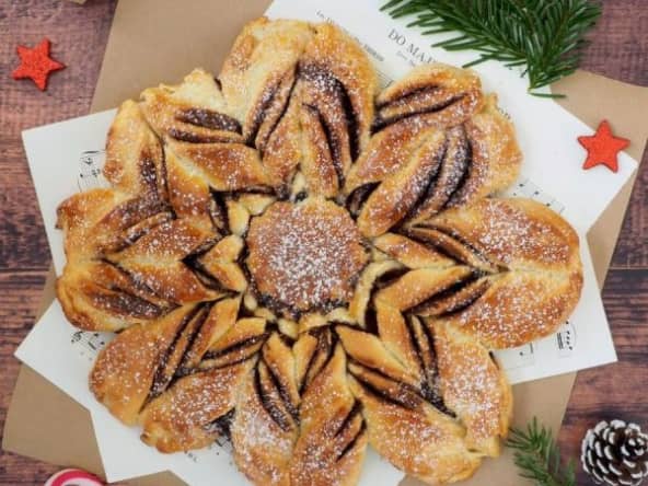 Brioche flocon de neige à la pâte à tartiner Nutella 
