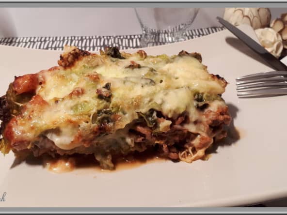 Lasagne revisitée au chou vert avec ou sans Cookéo