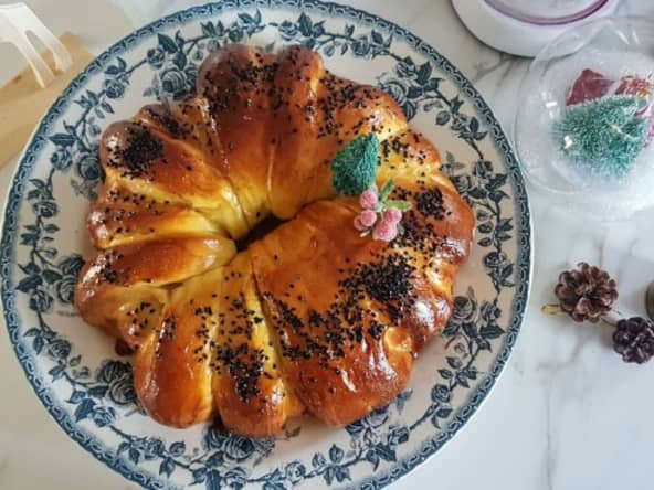 Brioche ou pain brioché à la Tunisienne, mie filante