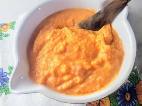 Purée de patates douces et potimarron