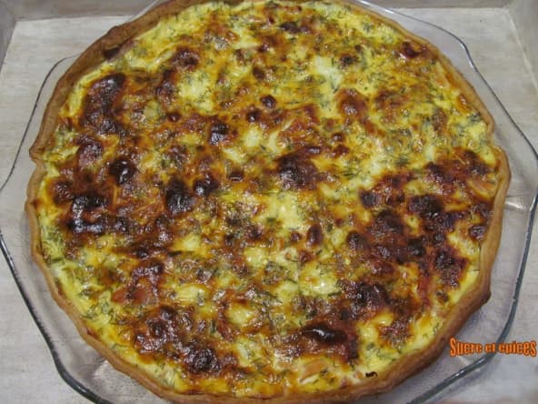 Quiche au saumon fumé
